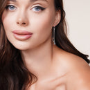 Rhodium Plated 925 Sterling Silver Multi Dangle Earrings - DSE00026