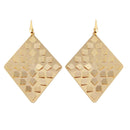 Silver 925 Multi Plated Plated Rhombus Earrings - ECE00014 |ECE00017