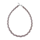 925 Sterling Silver Black Rhodium Plated Mesh Wrap Accent Necklace - ECN00017BL