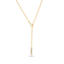 925 Sterling Silver Italian Two Strand Toggle Necklace With Clr CZ Bars - ECN00021