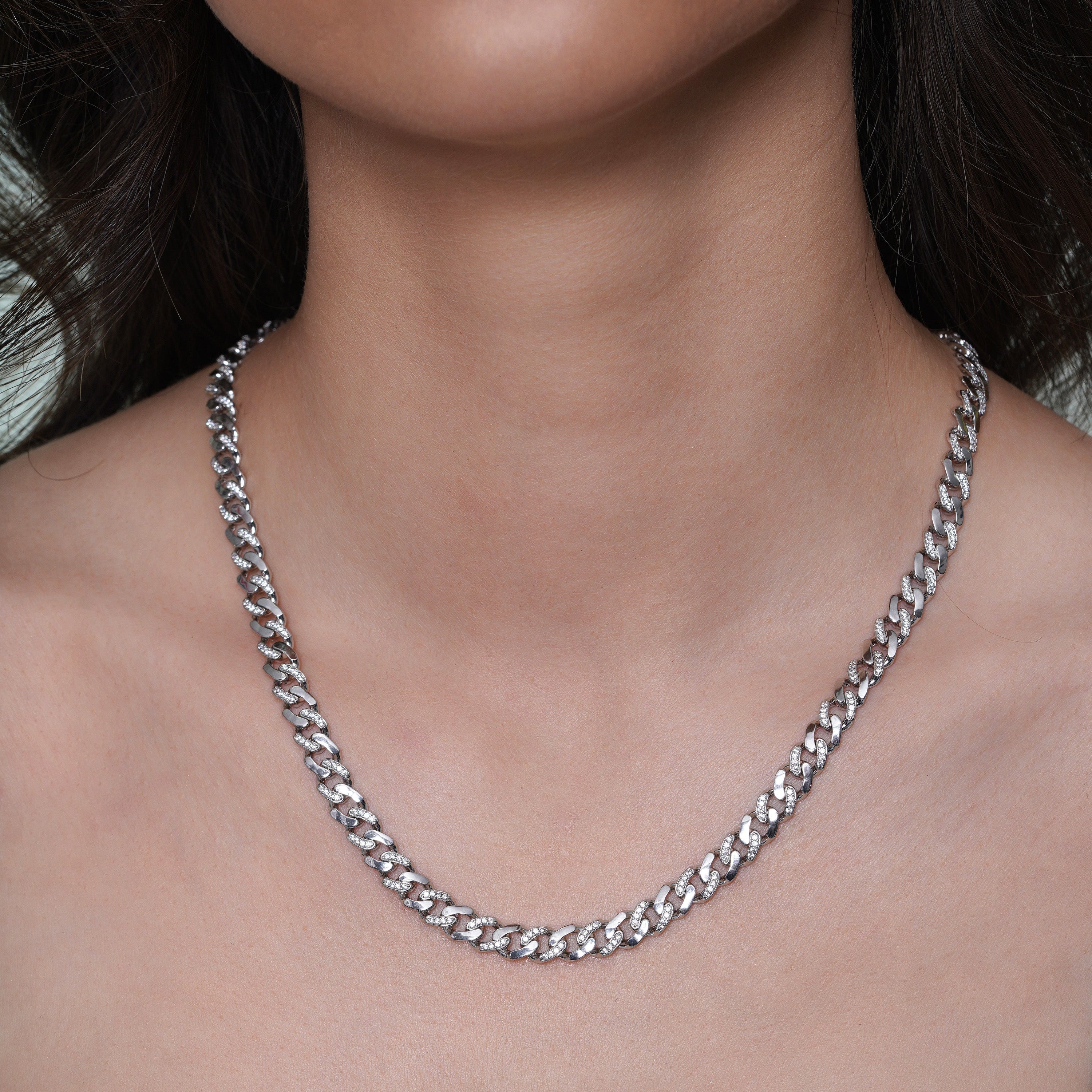 miami cuban cuban link chain woman