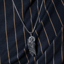 Rhodium Plated 925 Sterling Silver Saint Jude Clear CZ Pendant - GMP00165