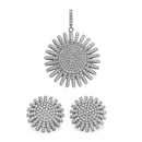 925 Sterling Silver Multi Pave Round Set - GMS00016
