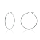 Silver 925 Plain Hoop Earring 2mm - HP02-2