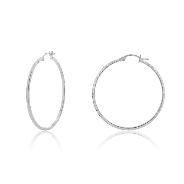 Silver 925 Round Hoop DC Earring Hoop 1.5mm - HP03-1.5