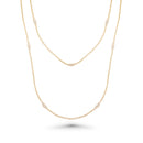 Silver 925  Rhodium Plated Mystical Chain Italian Necklace - ITN00051