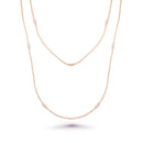 Silver 925  Rhodium Plated Mystical Chain Italian Necklace - ITN00051