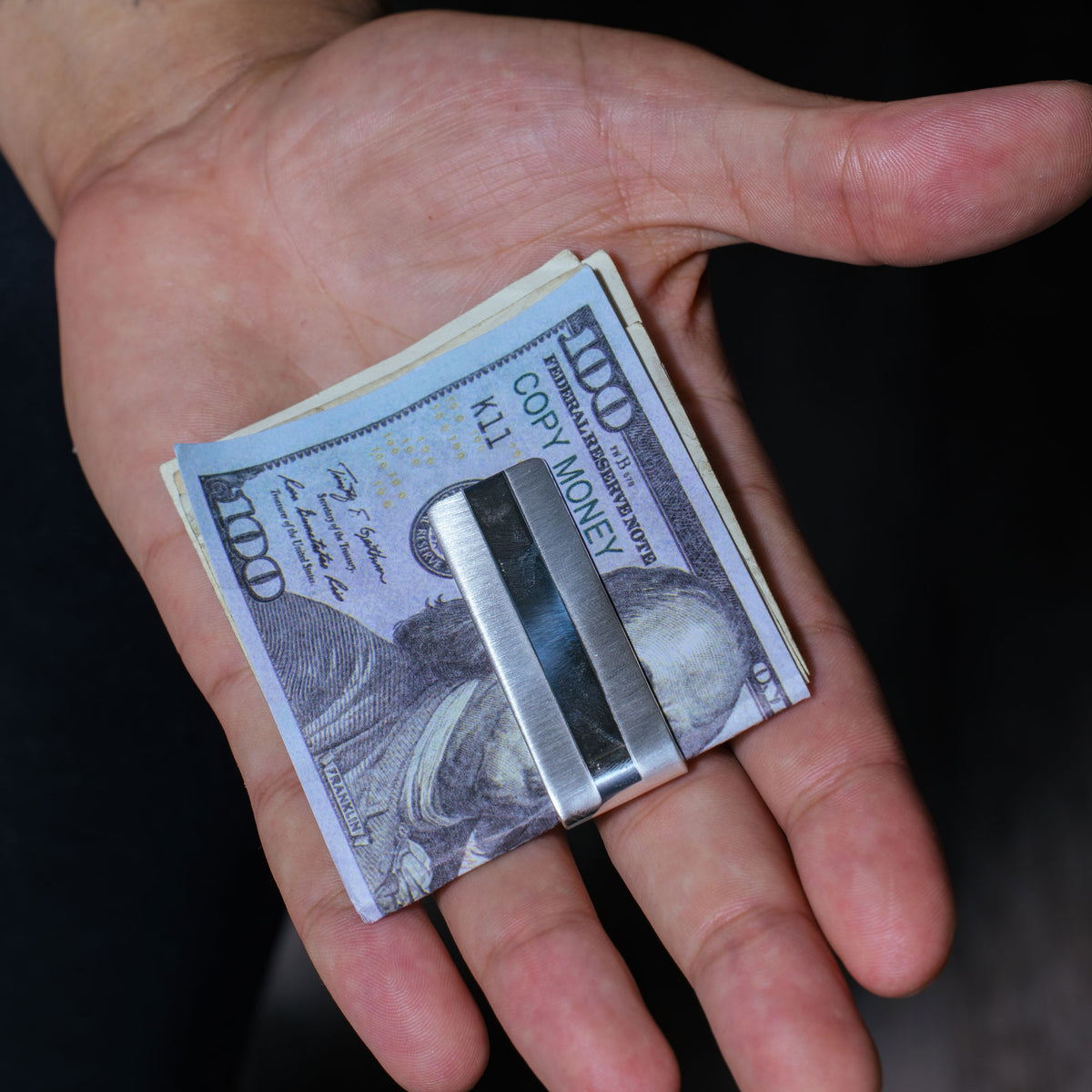 Clip Para Billetes Clip Para Dinero De Acero Inoxidable Grabado