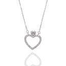 Colgante de trébol de cuatro hojas de moissanita de plata de ley 925 rodiada (12,4 mm x 12,4 mm) - MGMN00025