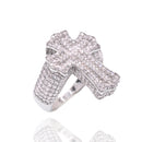 Colgante de trébol de cuatro hojas de moissanita de plata de ley 925 rodiada (12,4 mm x 12,4 mm) - MGMN00025