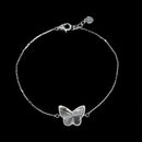 Pendiente de aro con cruz de moissanita en plata de ley 925 rodiada - MGME00037