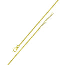 Gold Plated 925 Sterling Silver Adjustable Extension Chain 1.6mm - S040GP-CLAW