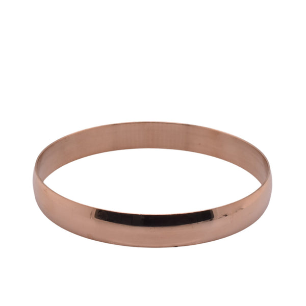 Stainless Steel Rose Gold 10mm Bangle Bracelet - SBB00079RG