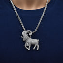 Bisel chapado en rodio de plata 925 para moneda colgante de circonita verde claro y rojo - SLP00357