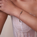 Multi Plated 925 Sterling Silver Beaded Bracelet - SPB00029