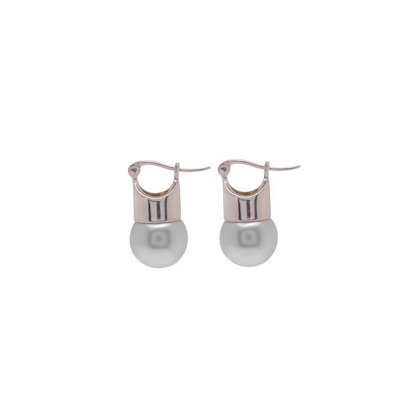 925 Sterling Silver Fresh Water Pearl Dangle Earrings- SPE00018