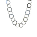 Collar multianillo de plata de ley 925 de alto brillo - SPN00020