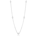 Collar Rolo Lariat de Plata de Ley 925 con Baño de Rodio - SPN00033