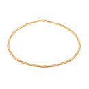 925 Sterling Silver DC Twisted Mesh Italian Necklace - SPN00041