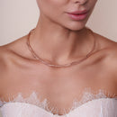 925 Sterling Silver DC Twisted Mesh Italian Necklace - SPN00041