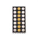 Liquidación - Colgante bicolor con diseño multidisco en plata de ley con acabado mate - SPP00022