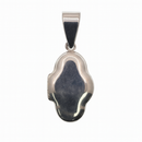 925 Sterling Silver High Polished Oblong Wave Locket- SPP00063