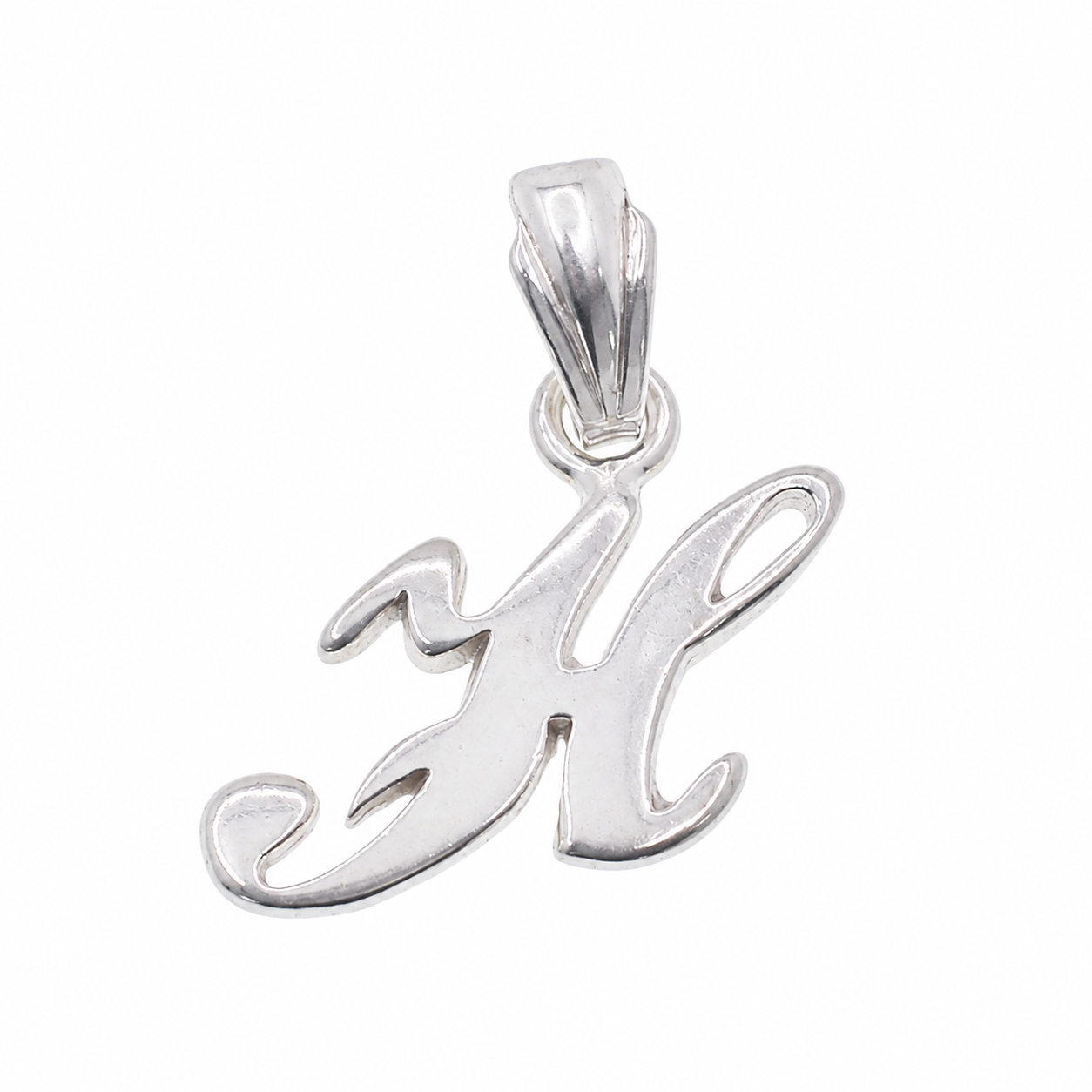 925 Sterling Silver Dainty Initial Charm Pendants-SPP00097