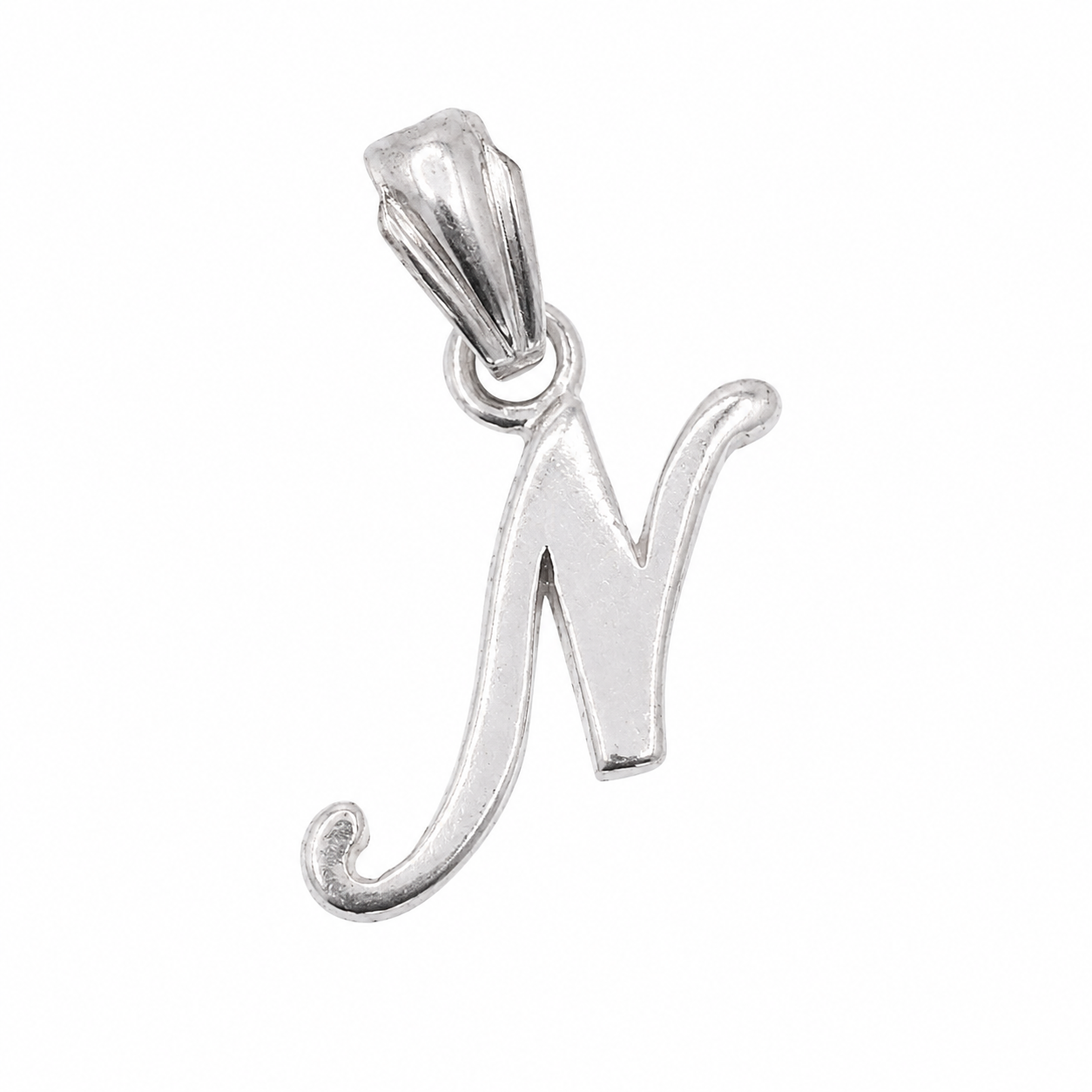 925 Sterling Silver Dainty Initial Charm Pendants-SPP00097
