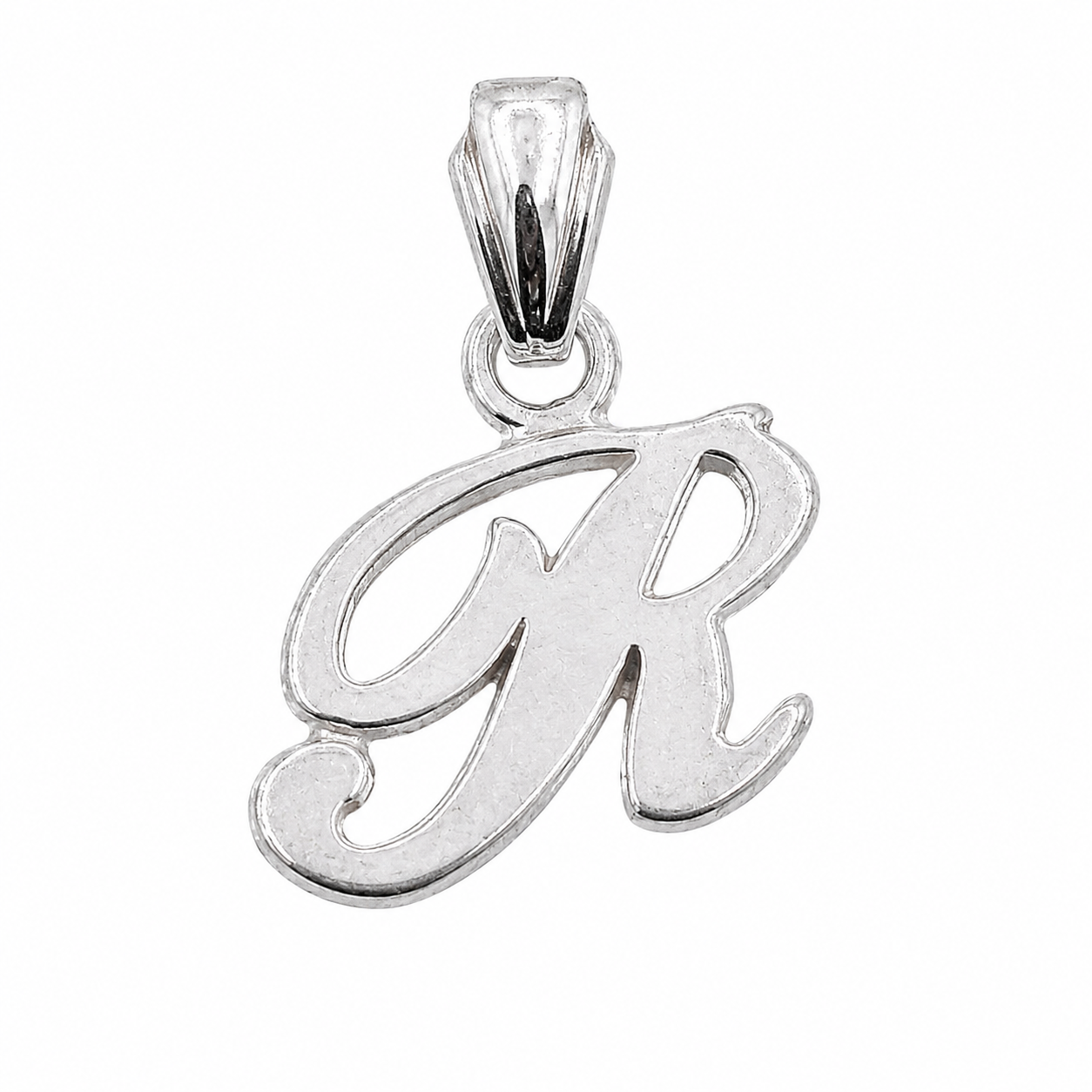 925 Sterling Silver Dainty Initial Charm Pendants-SPP00097