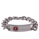 Pulsera de identificación médica de acero inoxidable de 15,8 mm - SSB00197