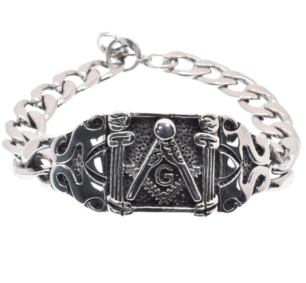 Stainless Steel Masonic 12mm Bracelet - SSB00281