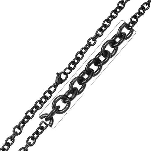 Plated Stainless Steel 4.9 MM Link Chain Necklace - SSC008