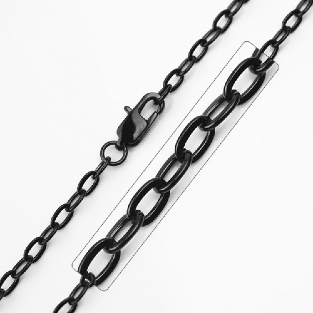 Plated Stainless Steel 3.3 MM Link Chain Necklace - SSC033