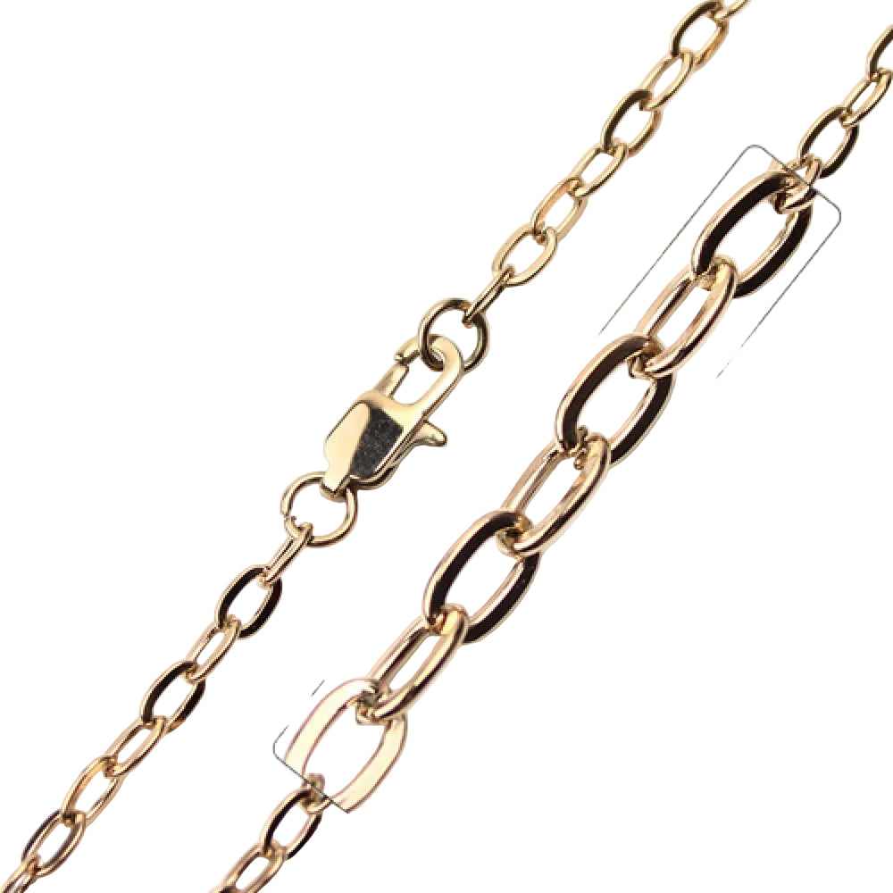Plated Stainless Steel 3.3 MM Link Chain Necklace - SSC033