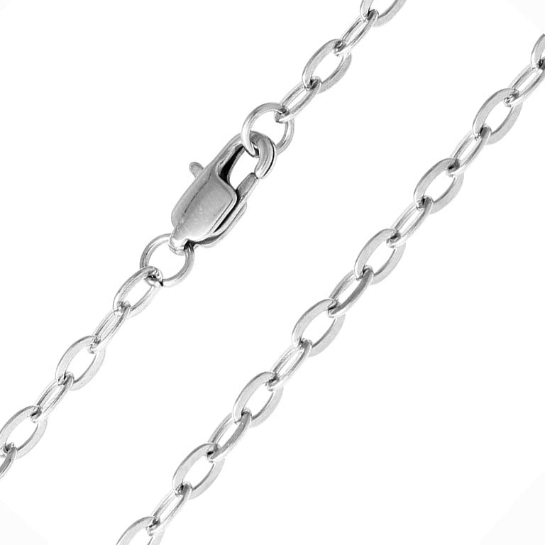 Plated Stainless Steel 3.3 MM Link Chain Necklace - SSC033