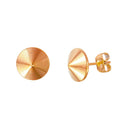 Plated Stainless Steel Large Spiked Stud Earrings - SSE00103