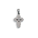 Rhodium Plated Stainless Steel Small Cross Pendant - SSP00016