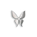 Rhodium Plated Stainless Steel Solid Butterfly Pendant - SSP00042