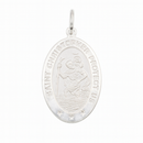 Colgante de medallón de filigrana octogonal de plata de ley 925 pulida - SPP00066