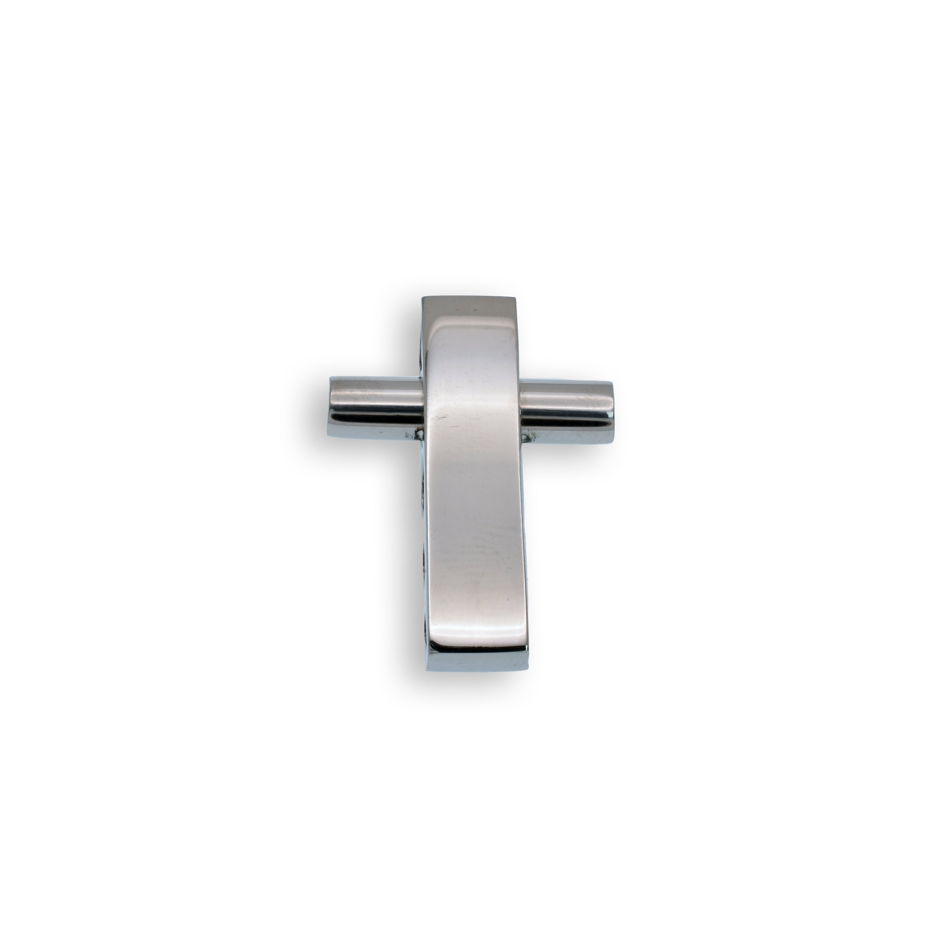 Colgante de cruz de acero inoxidable rodiado - SSP00352