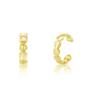 Gold Plated 925 Sterling Silver Multi Heart Cuff Earring - STE01289-GP