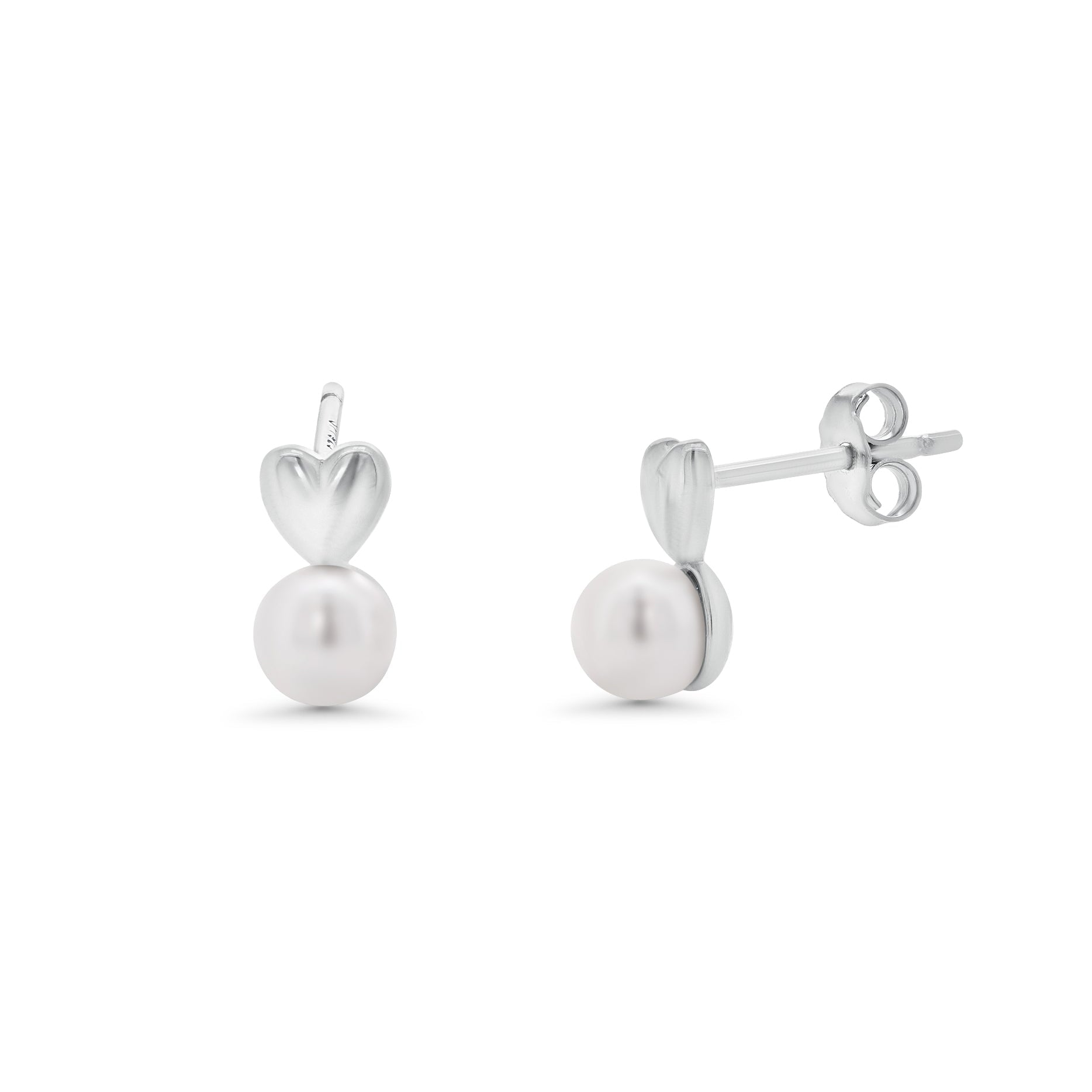 Sterling Silver Heart Earrings - Silver Palace Inc.