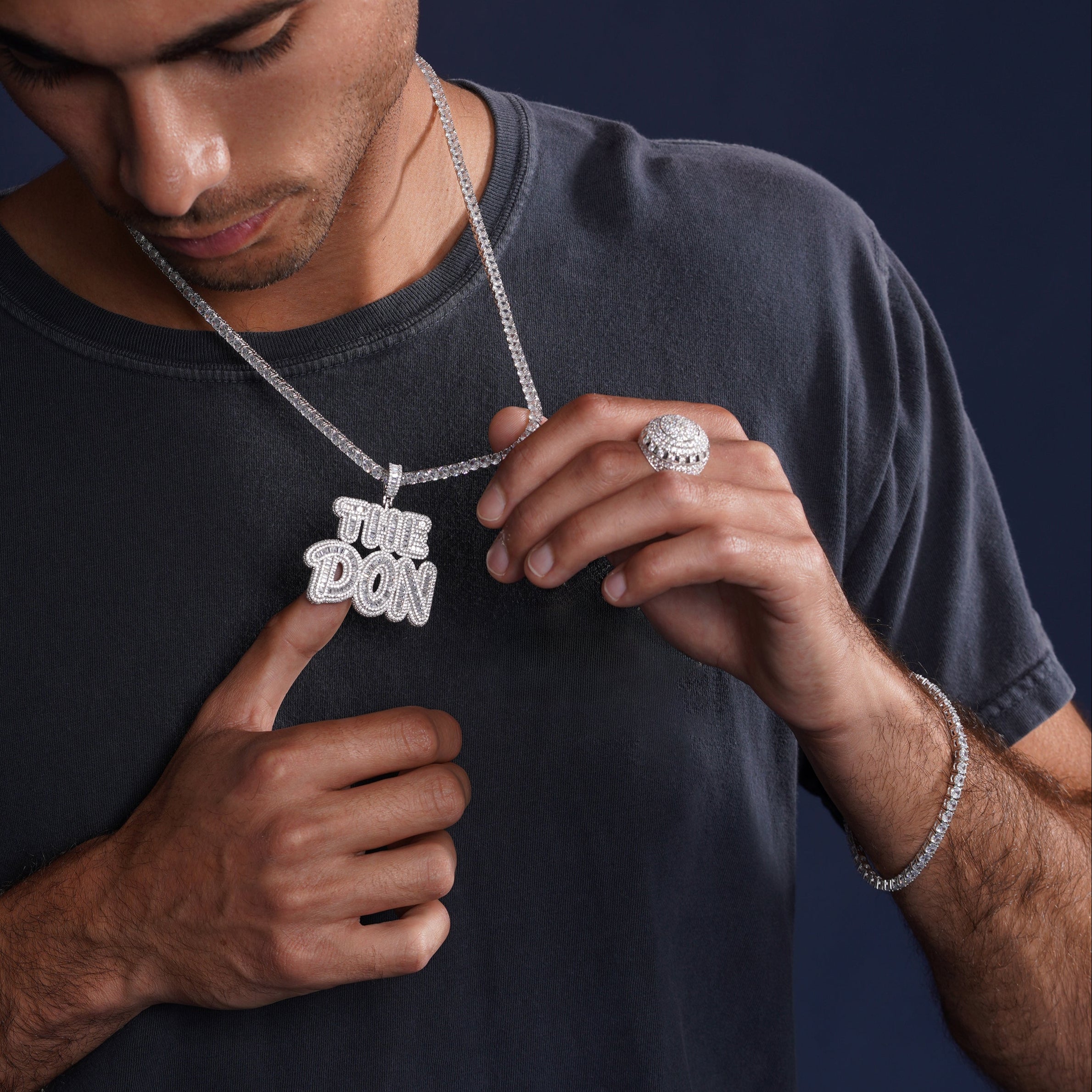 Gold Plated 925 Sterling Silver Tennis CZ Necklace or Bracelet 4mm - STP01676GP