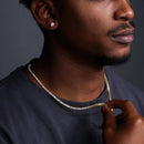 Gold Plated 925 Sterling Silver Round CZ Tennis Necklace and Bracelet 3mm - STP01709 GP