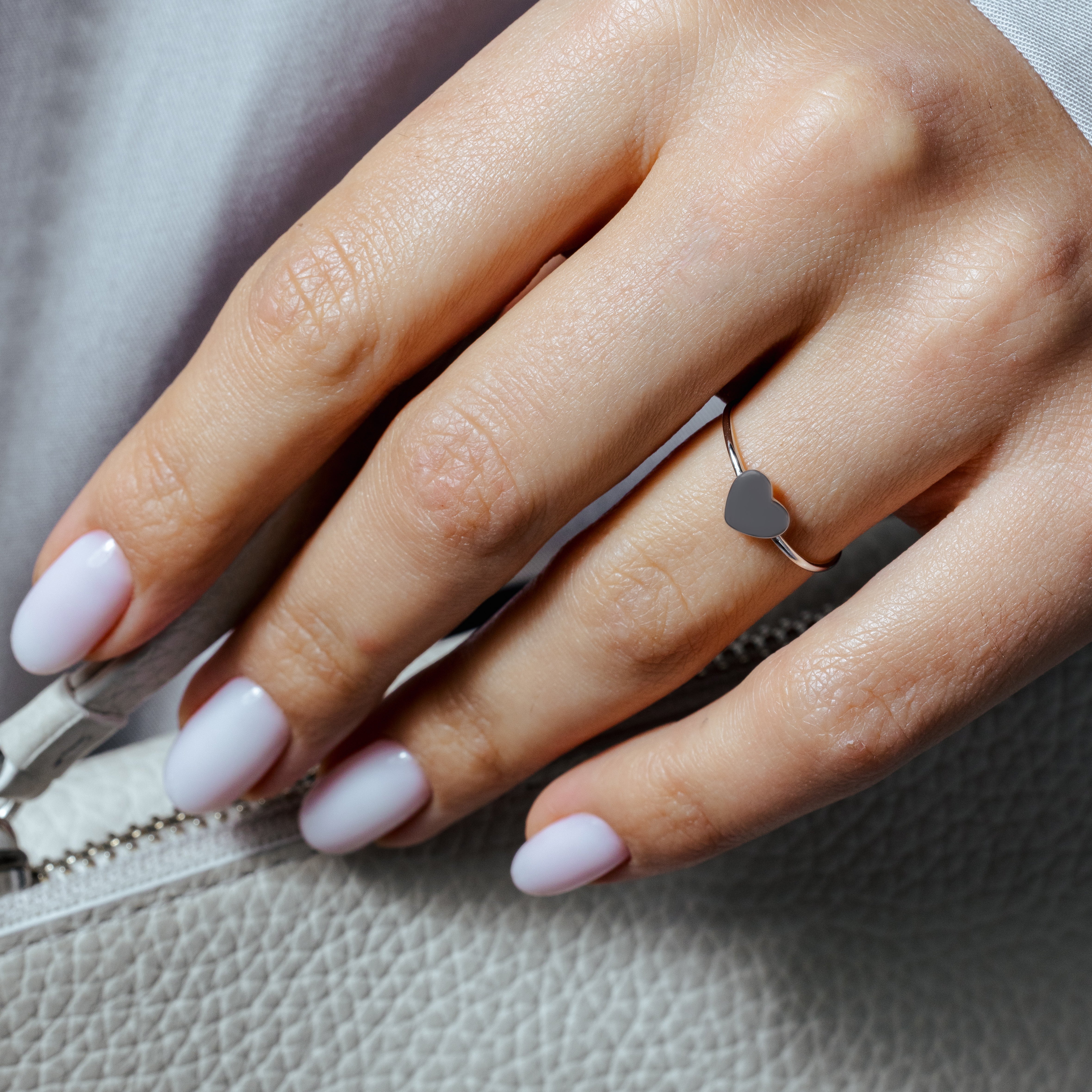 925 Sterling Silver Hear Silver Ring - STR01121