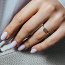 925 Sterling Silver Hear Silver Ring - STR01121