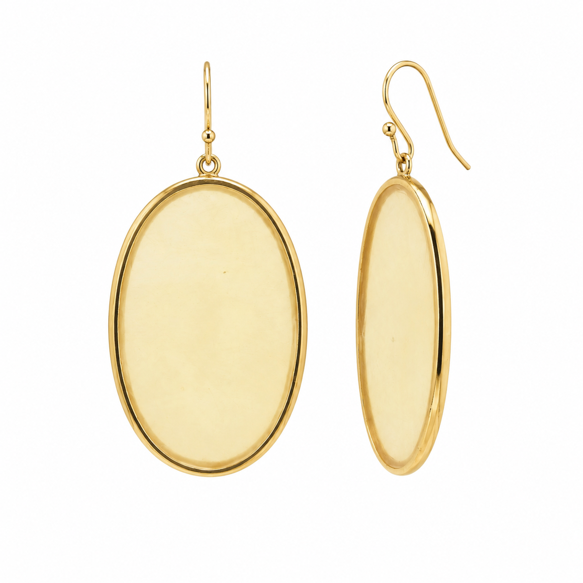Silver 925 Gold Plated Oval Agate Earring and Pendant Necklace Set - STS00481 | Silver Palace Inc.