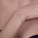 Pulsera de plata de ley 925 rodiada con eslabones cubanos de 10,6 mm - GMB00145