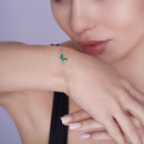 Pulsera de plata de ley 925 rodiada con eslabones cubanos de 10,6 mm - GMB00145