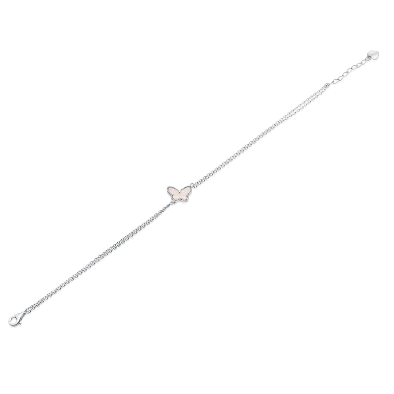 Pulsera de plata de ley 925 rodiada con eslabones cubanos de 10,6 mm - GMB00145